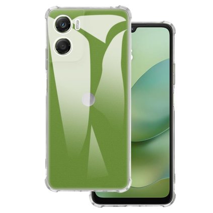 Techsuit Shockproof priehľadný silikónový obal Motorola Moto G06 priehľadný