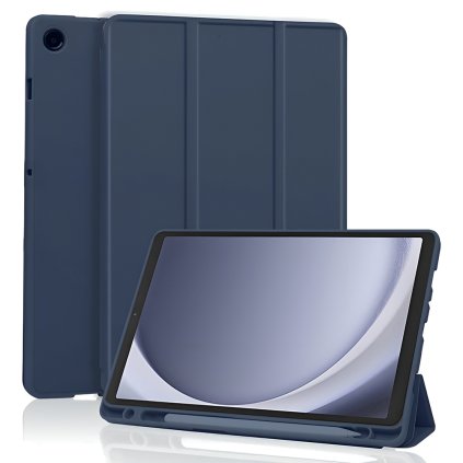 Techsuit Flex Trifold s držiakom na ceruzku Samsung Galaxy Tab A11 / A9 tmavomodrý
