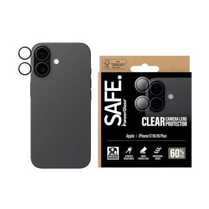 PanzerGlass SAFE. ochrana objektívu fotoaparátu pre iPhone 17/16/16 Plus clear