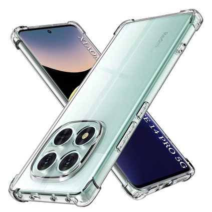 Techsuit shockproof clear silikón pre Xiaomi Redmi Note 14 Pro 5G / Poco X7