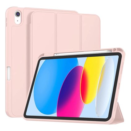 Techsuit Flex Trifold s držiakom na ceruzku iPad 10 11 ružový