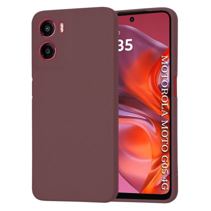 Puzdro Techsuit SoftFlex pre Motorola Moto G05 E15 slivkovo červené