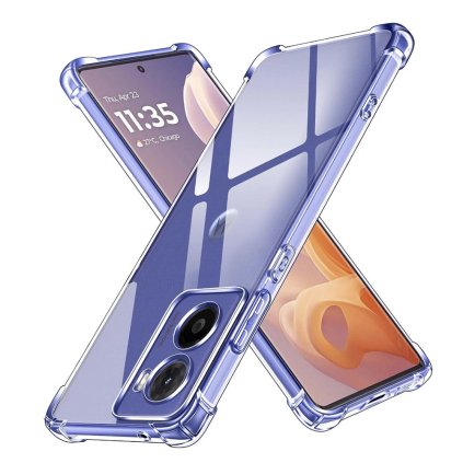 Techsuit Shockproof priehľadný silikónový obal Motorola Moto G05 E15 priehľadný