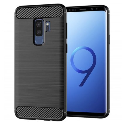 Techsuit Karbón Silikón Samsung Galaxy S9 Plus Čierny