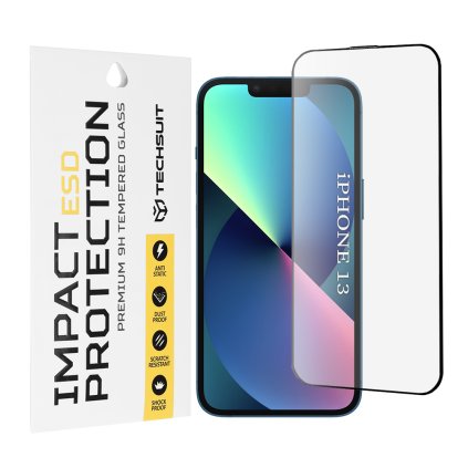 Techsuit ESD sklo iPhone 13 iPhone 13 Pro iPhone 14 čierne