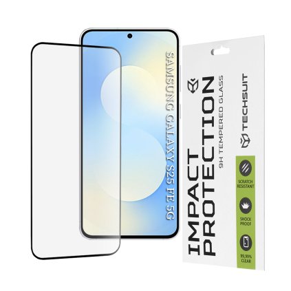 Ochranné sklo Techsuit 111D pre Samsung Galaxy S25 FE čierne