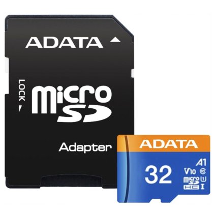 Adata pamäťová karta MicroSDHC 32GB Class 10 UHS-I U1 čierna s adaptérom