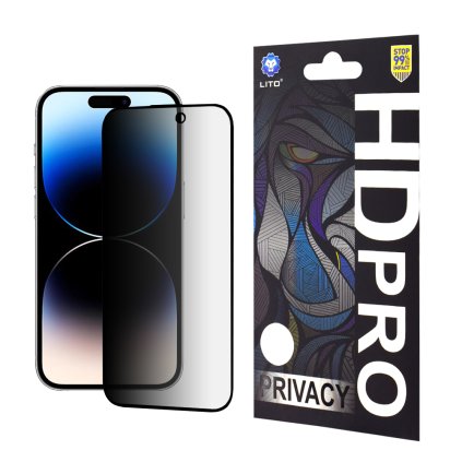 Lito HD Pro Privacy iPhone 14 Pro Čierna
