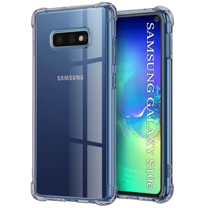 Techsuit Shockproof priehľadný silikón Samsung Galaxy S10e dymovo čierny