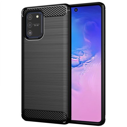 Techsuit Karbón Silikón Samsung Galaxy S10 Lite Čierny