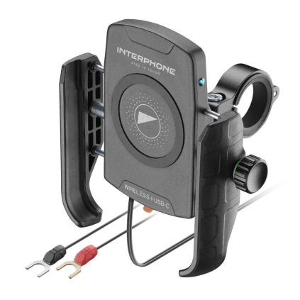 Univerzálny držiak Interphone Crab s bezdrôtovým nabíjaním a USB-C