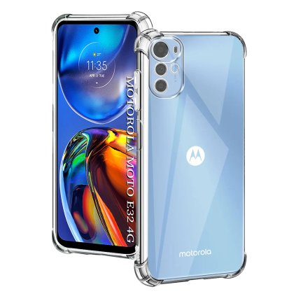 Techsuit Nárazuvzdorný Silikón Priehľadný Motorola Moto E32 Moto E32s.