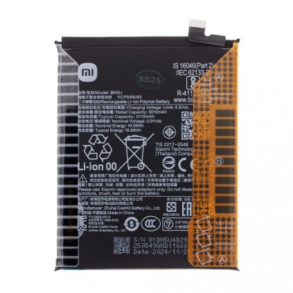 Batéria BN5U Xiaomi Originál 5110mAh (Servisný Balíček)