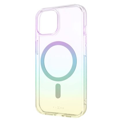 Zadný kryt FIXED MagRainbow s podporou MagSafe pre Apple iPhone 15, dúhový