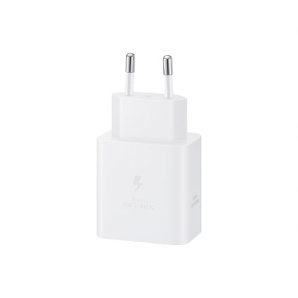 Cestovná nabíjačka EP-T4511XWE Samsung USB-C 45W + USB-C Dátový Kábel Biela