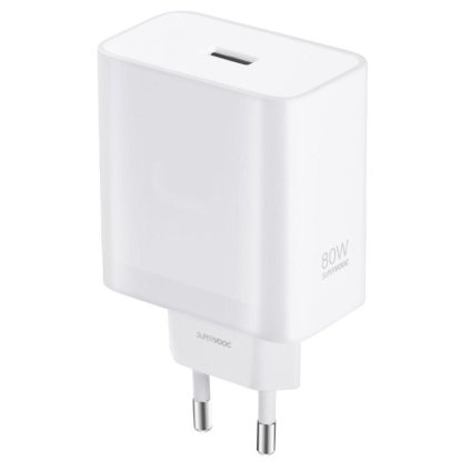 Adaptér Realme VCB8OAEH 80W USB-A SuperVooc Biely