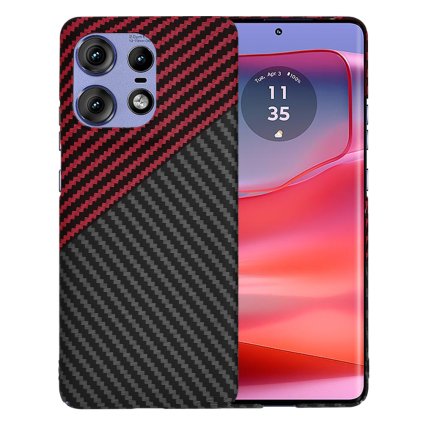 Techsuit Carbonite Motorola Edge 50 Pro Red Vortex puzdro