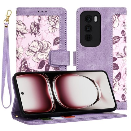 Techsuit FlipCraft kryt Oppo Reno12 Pro Tajomná Purpurová