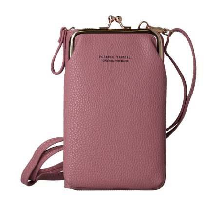 Kabelka na mobil Pletený dizajn 2, ružová