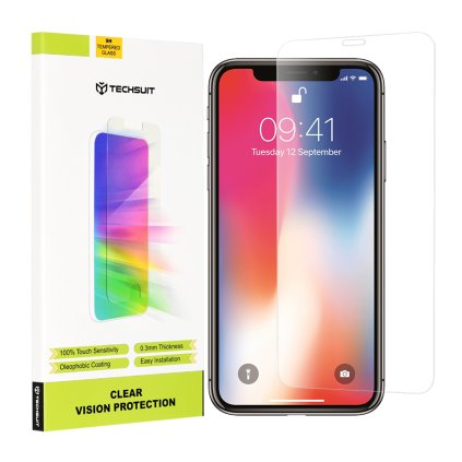 Techsuit Číre sklo iPhone X iPhone XS iPhone 11 Pro Priehľadné