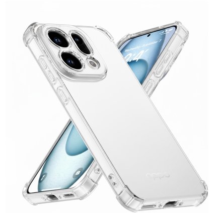 Techsuit Shockproof priehľadný silikónový obal Oppo Find X9 priehľadný.