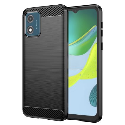 Techsuit Karbon Silikon Motorola Moto E13 Čierny.