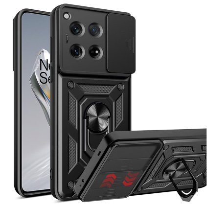 Techsuit CamShield séria OnePlus 12 čierna