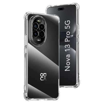 Techsuit Shockproof silikónový obal Huawei nova 13 Pro priehľadný