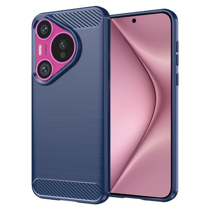 Techsuit Carbon Silicone puzdro Huawei Pura 70 Blue