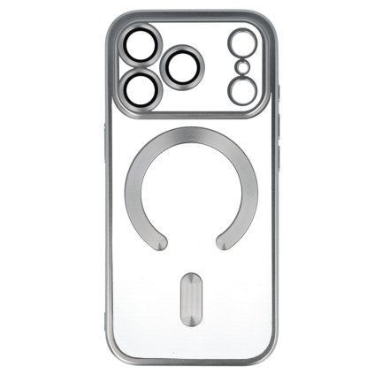 Zadný kryt Metallic MagSafe pre iPhone 17 Pro strieborný