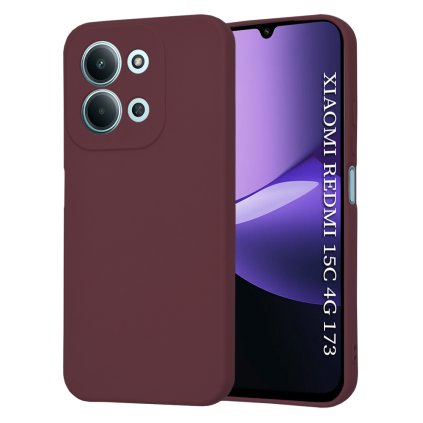 Techsuit - SoftFlex - Xiaomi Redmi 15C 4G / Redmi 15C 5G - slivkovo červená