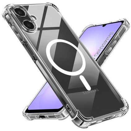 Techsuit - nárazuvzdorný priehľadný silikónový MagSafe - Samsung Galaxy A07 4G - priehľadný