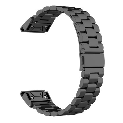Techsuit - remienok QuickFit 26mm (W010) - Garmin Fenix 3/3 HR/5X/5X Plus/6X/6X Pro/7X/7X Pro Solar - čierny