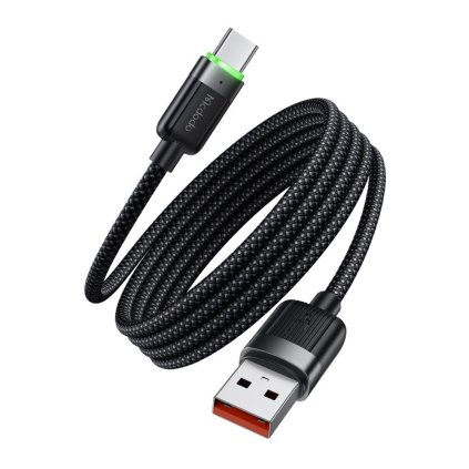 Mcdodo - dátový kábel série Self-Winding (CA-5650) - USB-A na USB-C, 6A, 1.2m - čierny