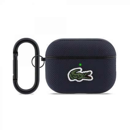 Puzdro Lacoste Petit Pique Croc Logo Patch pre AirPods Pro 3 Modrá