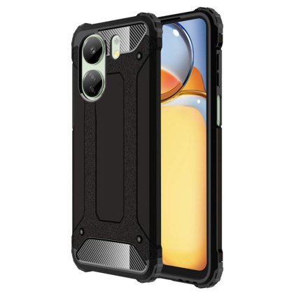 Techsuit Hybridné puzdro Xiaomi Redmi 13C 4G Poco C65 Čierna