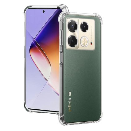 Techsuit Nárazuvzdorný silikónový obal Infinix Note 40 priehľadný