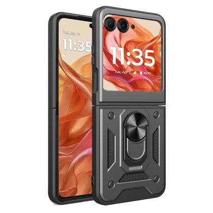 Techsuit CamShield Séria kryt Motorola Razr 50 60 čierny