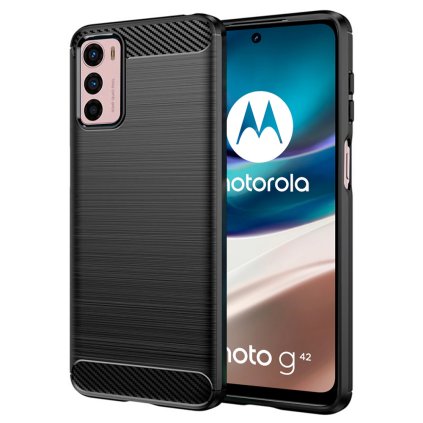 Techsuit Karbon Silikon Motorola Moto G42 Čierny