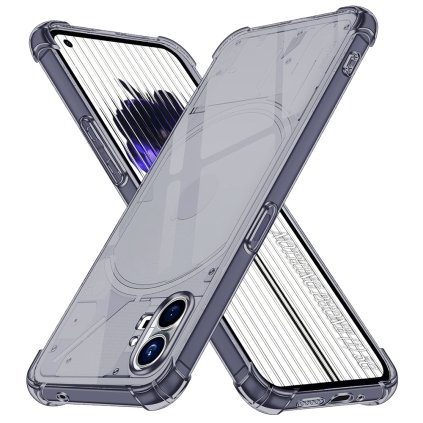 Techsuit nárazuvzdorný priehľadný silikón Nothing Phone (1) dymovo čierny