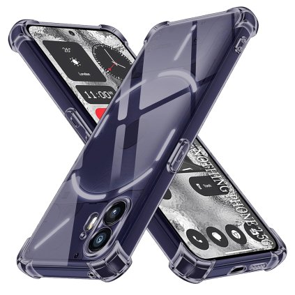 Techsuit Nárazuvzdorný priehľadný silikón Nothing Phone (2) dymovo čierny