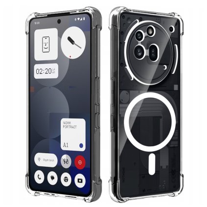 Techsuit Shockproof priehľadný silikónový MagSafe pre Nothing Phone (3a) Pro