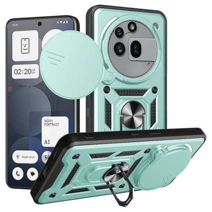 Techsuit CamShield Series Nothing Phone (3a) Pro zelený