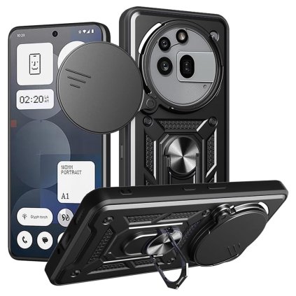 Techsuit CamShield Series puzdro pre Nothing Phone (3a) Pro čierne