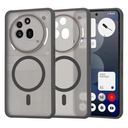 Techsuit HaloFrost MagSafe Series Nothing Phone (3a) Pro Dymovo čierna