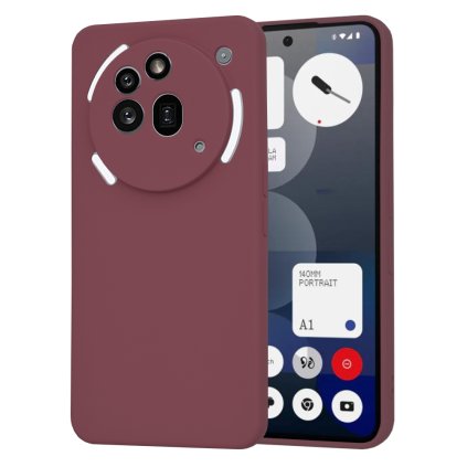 Techsuit SoftFlex Nothing Phone (3a) Pro slivkovo červený