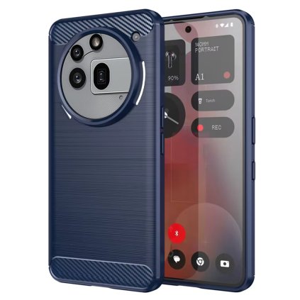 Techsuit Carbon Silicone pre Nothing Phone (3a) Pro modrá