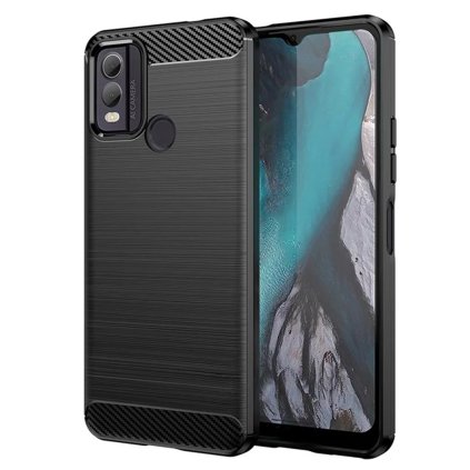 Techsuit Carbon Silicone Nokia C22 Čierna