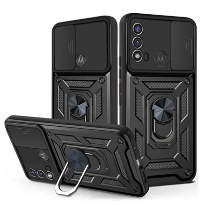 Techsuit CamShield séria Motorola Moto E20 E30 E40 Čierna.