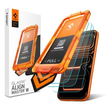 Spigen - Glas.tR Align Master Slim (3 balenia) - iPhone 17 Pro - číry